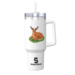 Animal Theme 40oz Stainless Steel Tumbler With Handle - Deer